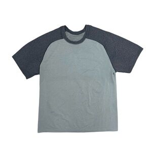 Lululemon Mens Gray/Blue Eat Drink Sweat Repeat Short Sleeve T-Shirt Size Medium